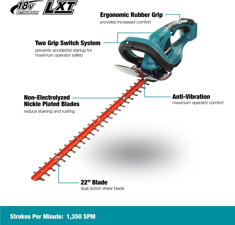 Makita DUH523Z 18V LXT Cordless 52cm Hedge Trimmer – Body Only