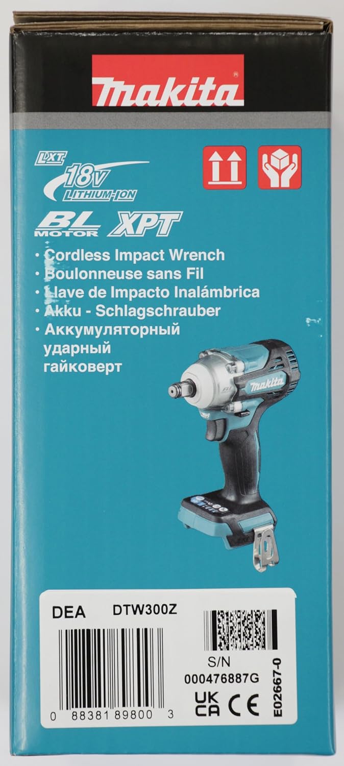 Makita DTW300Z 18V Brushless Impact Wrench, Cordless – Batteries and Charger Not Included