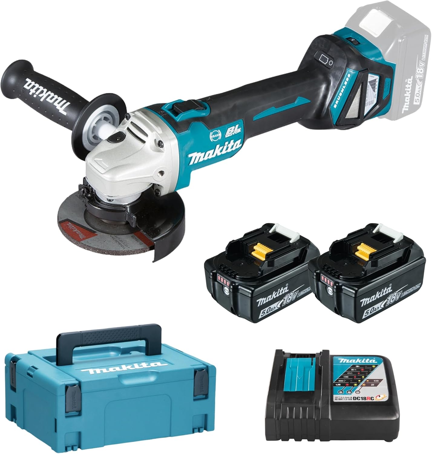 Makita DGA452Z 18V LXT Cordless 115mm Angle Grinder – Body Only