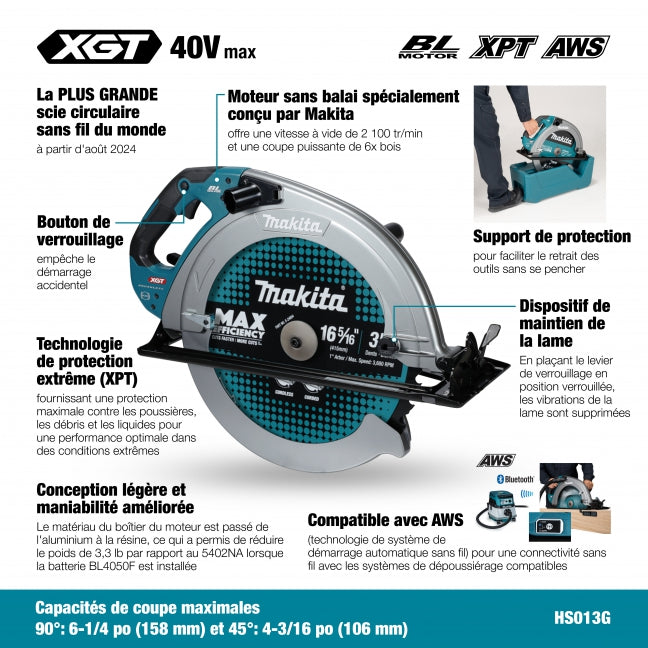 π© Makita 40V Max XGT 415mm Power Cutter β Brushless β’ APT β’ AWS β’ IP56